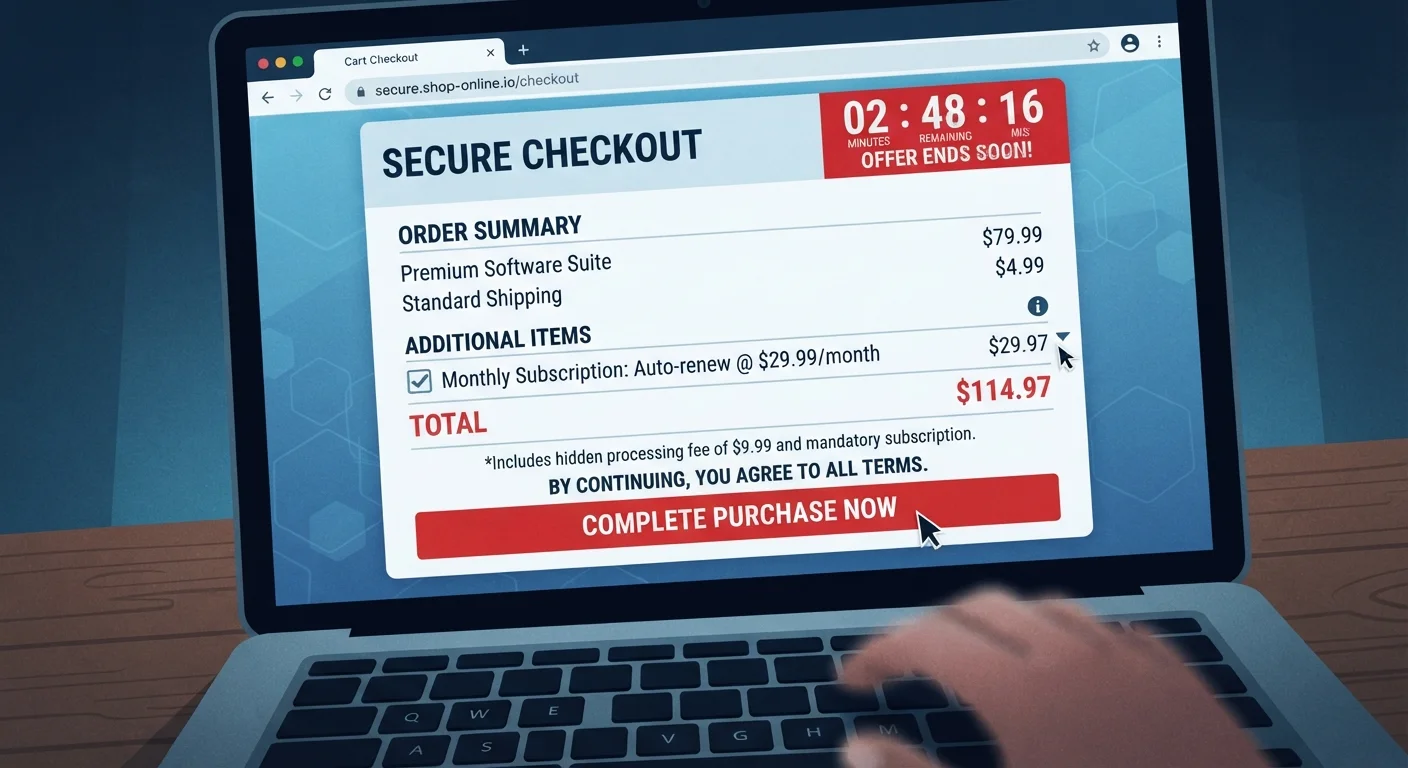 Dark Patterns in Online Shopping and How to Spot Them