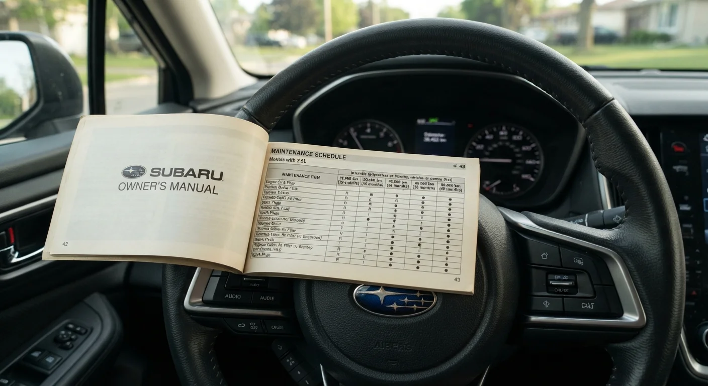 How to Read a Vehicle Service Schedule