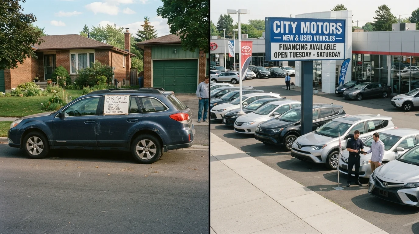 Private Seller vs. Dealership: Weighing Up Where to Buy